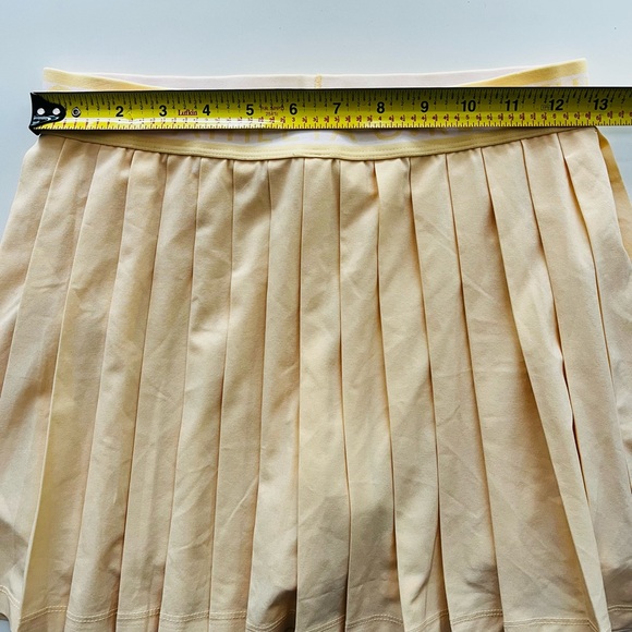Athleta Girl Skort Girls XL Yellow Pleat Perfect Short Cheer Golf Tennis Dance - Picture 5 of 6